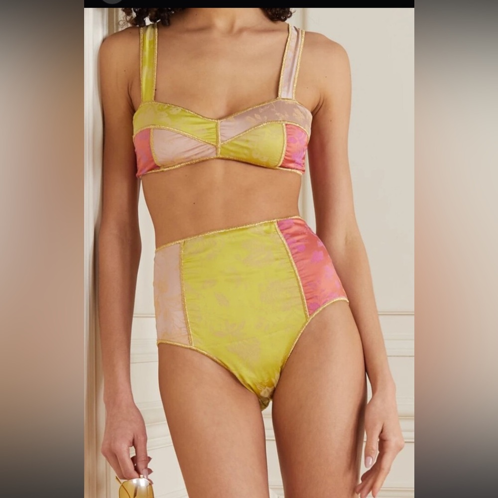 Colorful High-Waisted Bikini Set